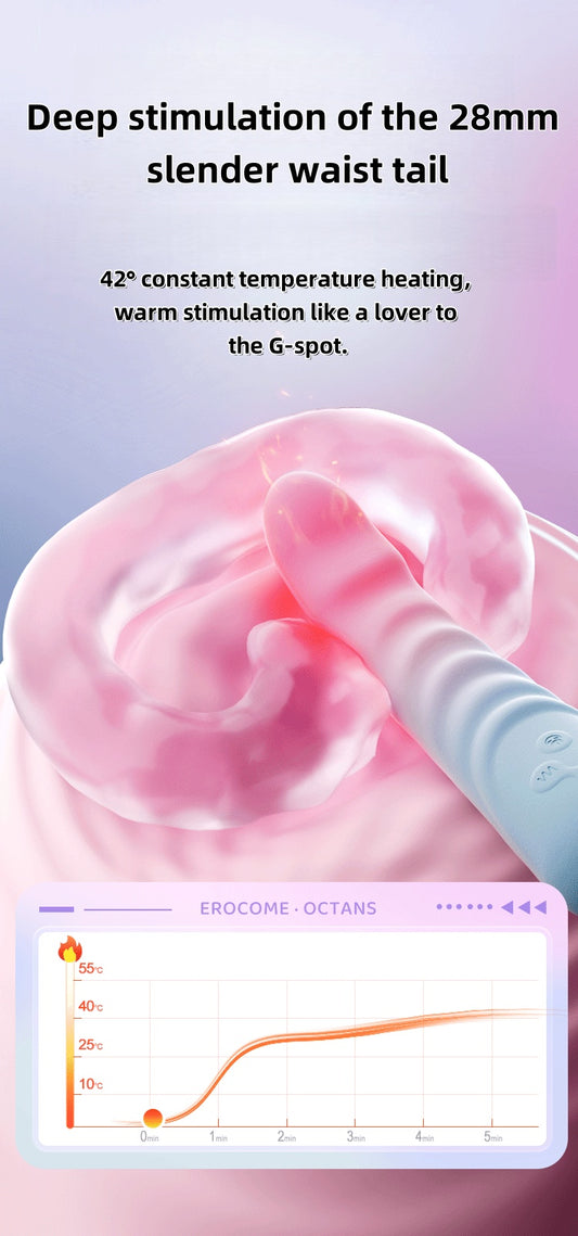 Antarctic seat vibrator vibrating heating double-headed vibrator female self Comfort vessel