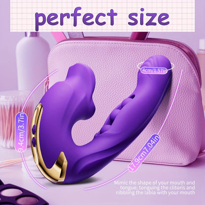 Lip language vibrator ball rotating big mouth biting tongue licking masturbation vibrator