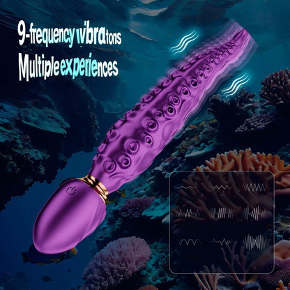 Octopus Double Vibrating Rotating Masturbation Pleasure Vibrating Large Dial