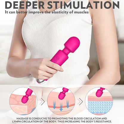 Multi-frequency AV stick female masturbator G-spot vibrator