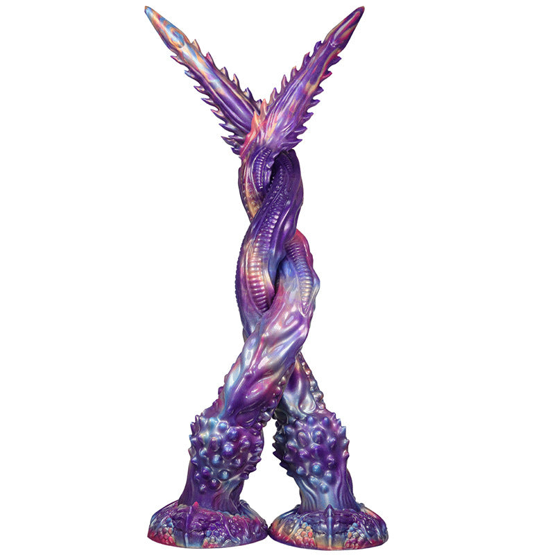 Extra-long anal whip, irregular anal and vaginal dilator