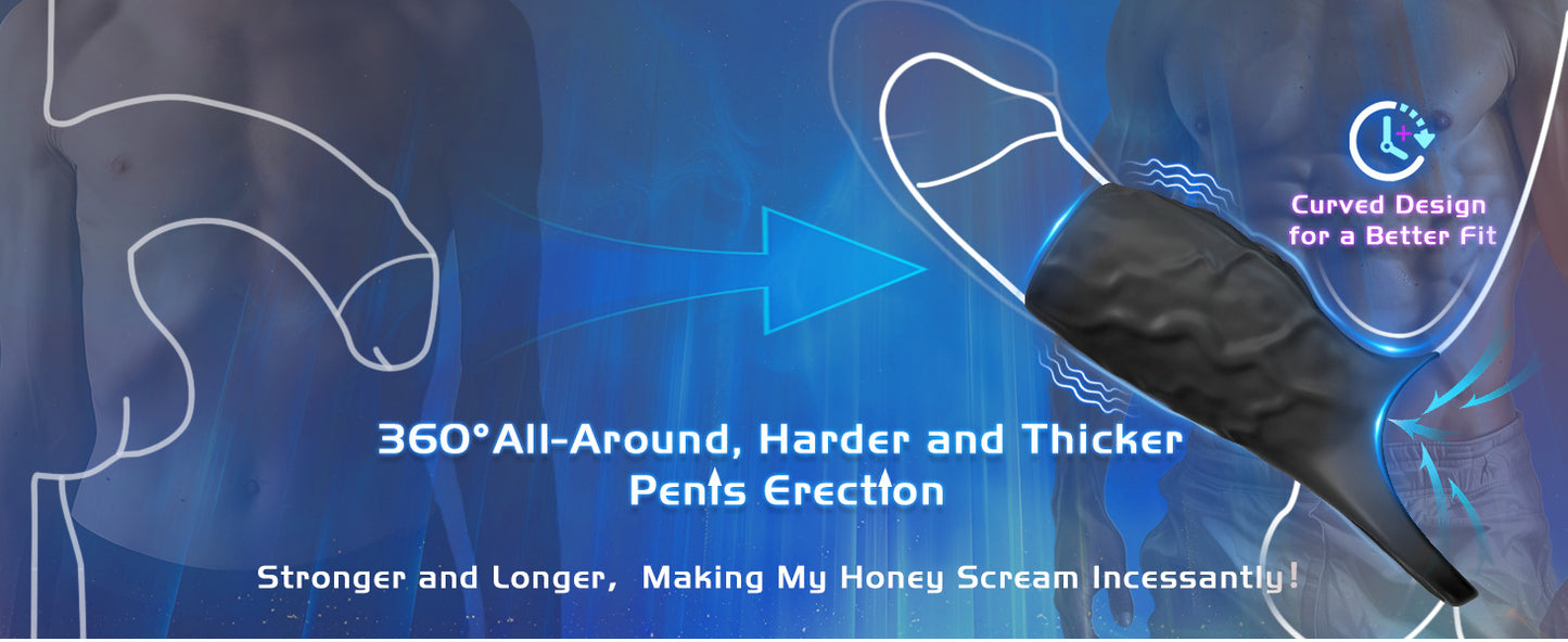 Vibrating single-ring penile sleeve