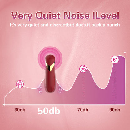 Lipstick-shaped silicone bullet vibrator invisible female masturbation device