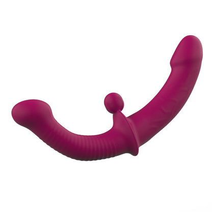 Remote control double shock double head dragon female double head simulation phallus female self Comfort vessel