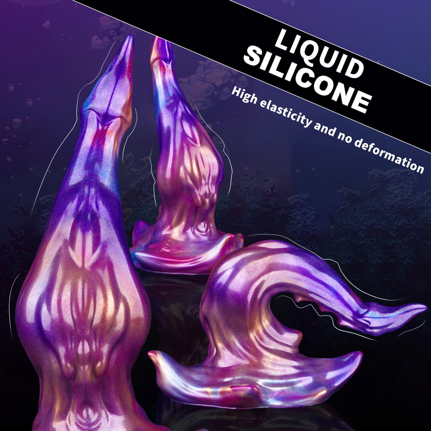 Odd-shaped anal plug, seahorse silicone masturbator, dildo