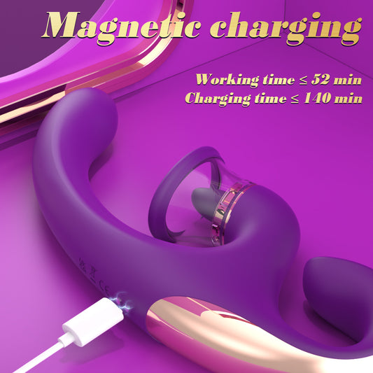 U-shaped Cute FOX clitoral G-spot vibrator soft silicone