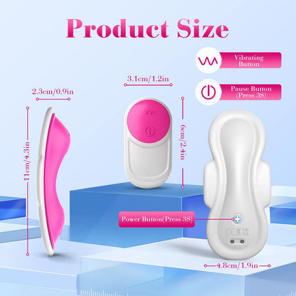 APP controlled pad vibrator wearable clitoral stimulator