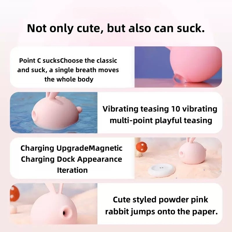 Kisstoy little bunny sucks second tide masturbator stick orgasm artifact