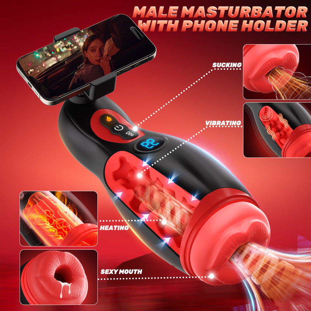 Men's sucking vibration masturbator