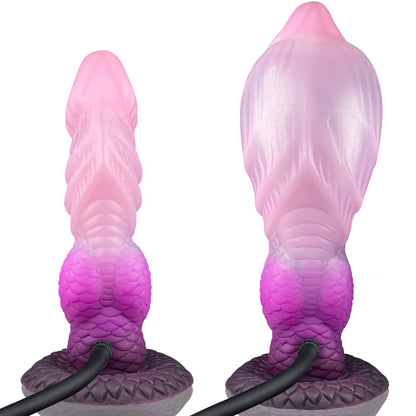 Inflatable, irregularly shaped vaginal and anal dilators for adult masturbation