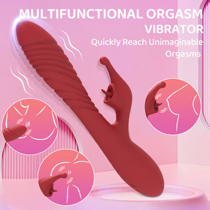 Vibrator retractable stick tongue licking clitoris G-spot masturbator