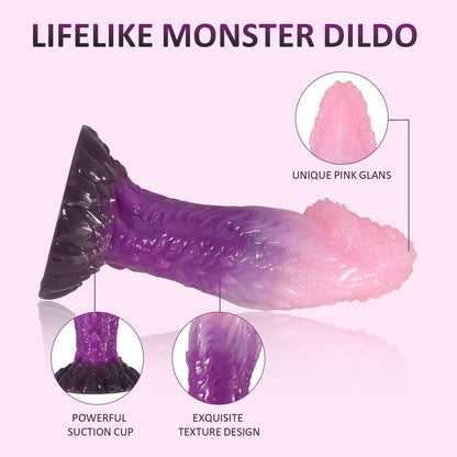 Irregularly shaped, oversized particle-filled artificial penis anal plug masturbation simulation dildo