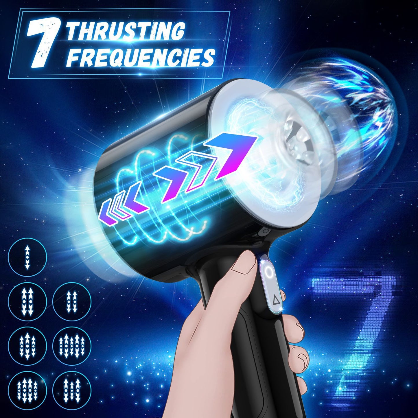 Electric sex toys, fully automatic retractable, for adults, for male orgasm training and masturbation