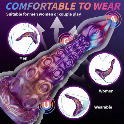 Octopus-shaped tentacles vaginal and anal dilators
