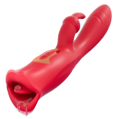 Biting mouth rabbit stick vibrator