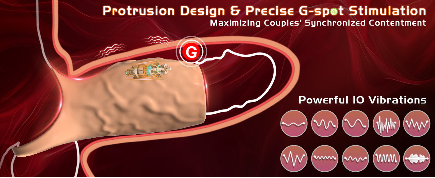 Vibrating single-ring penile sleeve