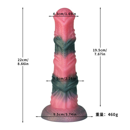 Colored realistic animal penis masturbation dildo