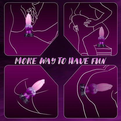 Cute dog-shaped anal plug dildo