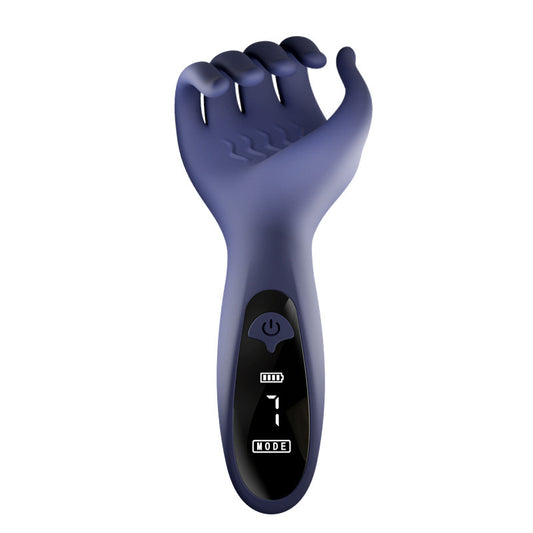 Electric finger-kneading male ejaculation machine