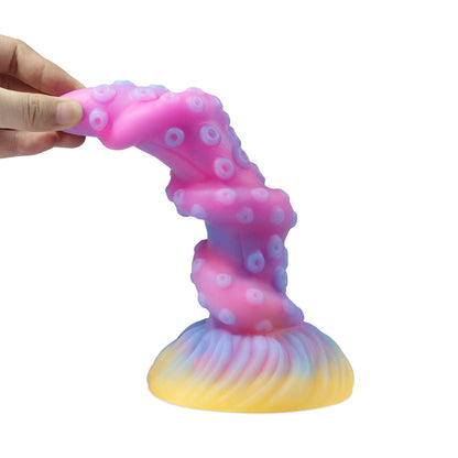 Large, soft, irregularly shaped silicone anal plug