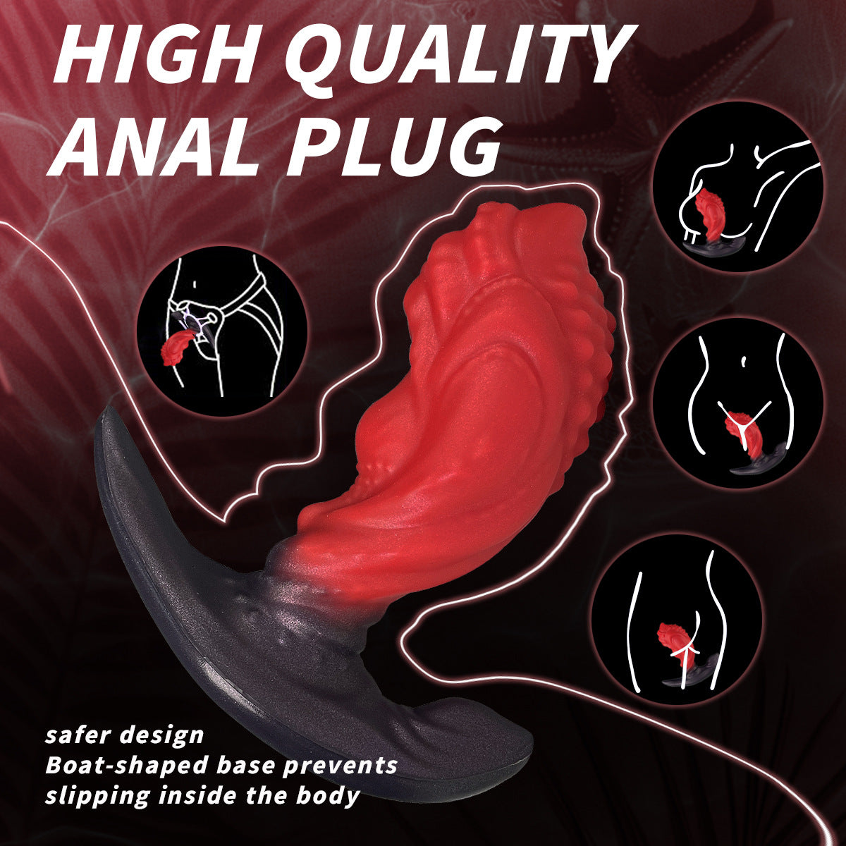 Special-shaped chrysanthemum anal plug masturbation anal dilator