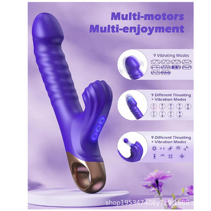 Female masturbation retractable massager