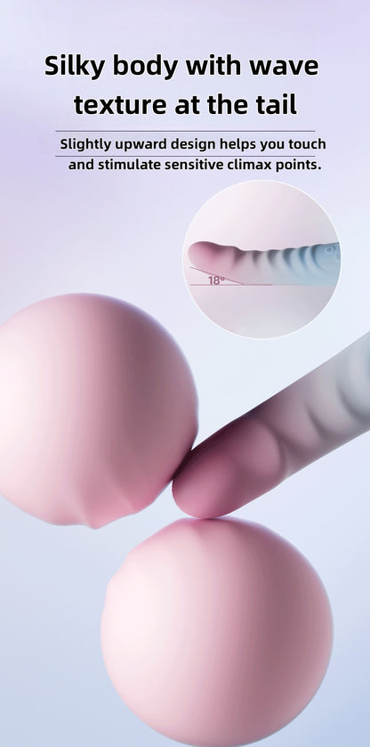 Antarctic seat vibrator vibrating heating double-headed vibrator female self Comfort vessel