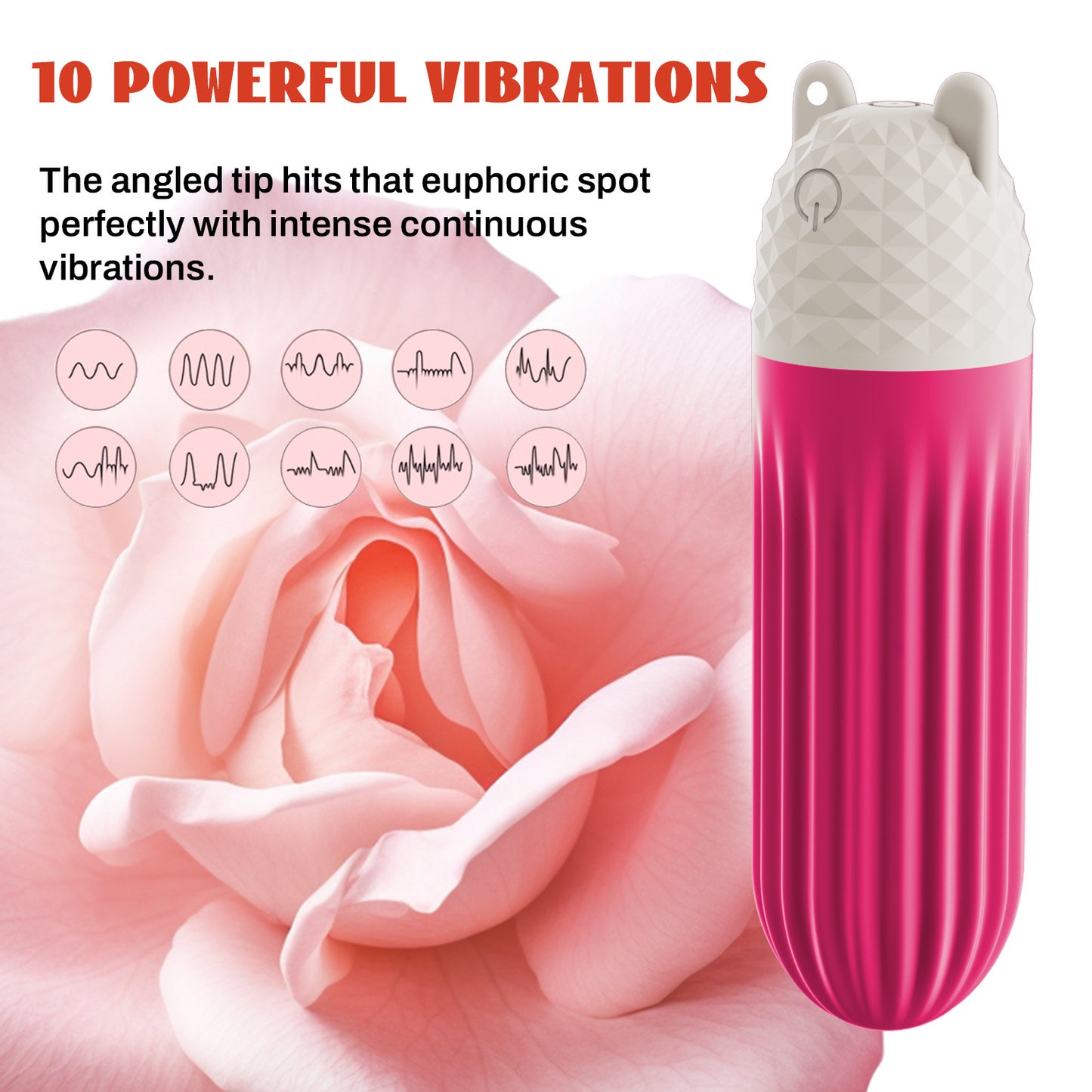 Vibrating egg massage stick for female masturbation