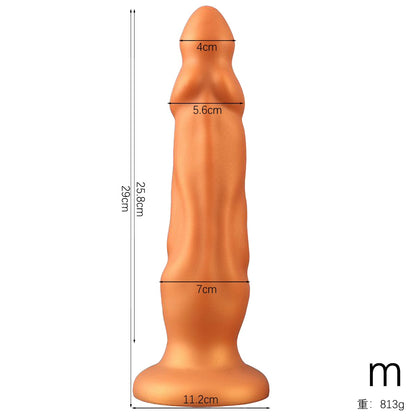 Double-headed silicone anal plug