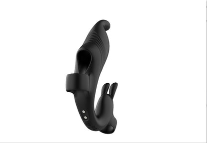 Finger vibrating sleeve vibrator