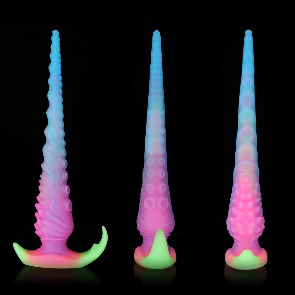 Liquid silicone long anal whip soft anal plug