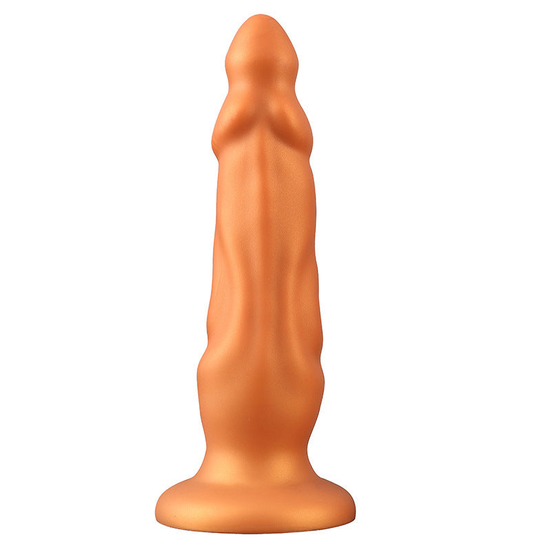 Double-headed silicone anal plug