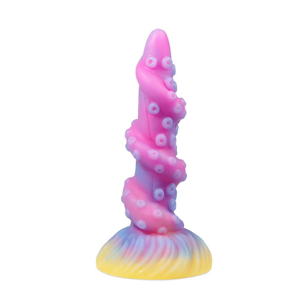 Large, soft, irregularly shaped silicone anal plug