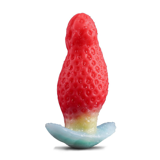 Strawberry-shaped anal plug for masturbation