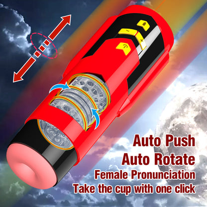 Rocket Fully Automatic Electric Telescopic Rotating Masturbator