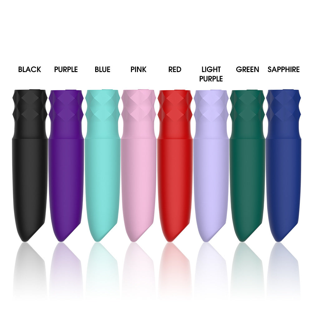 High-vibration silicone bullet-shaped vibrator
