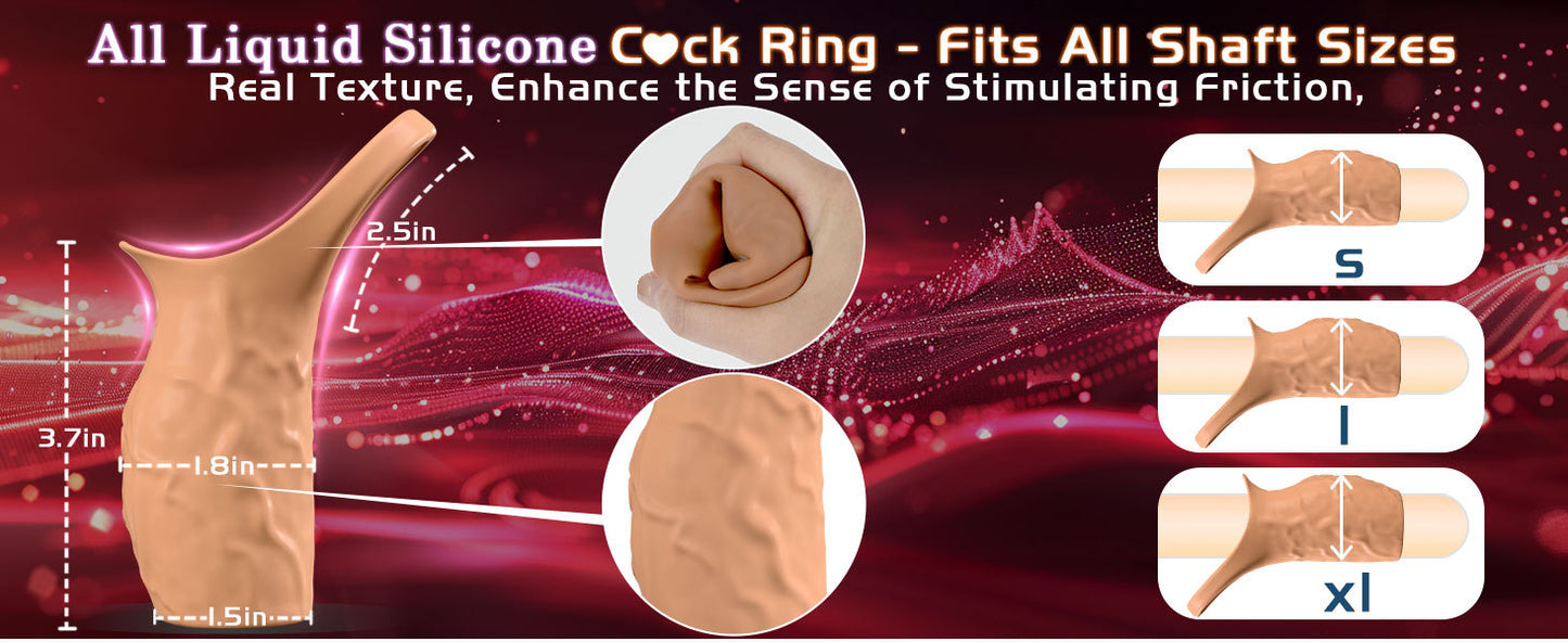 Vibrating single-ring penile sleeve