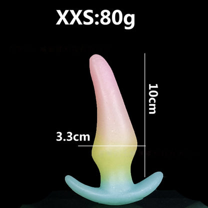 Anal plug, soft mini silicone dildo