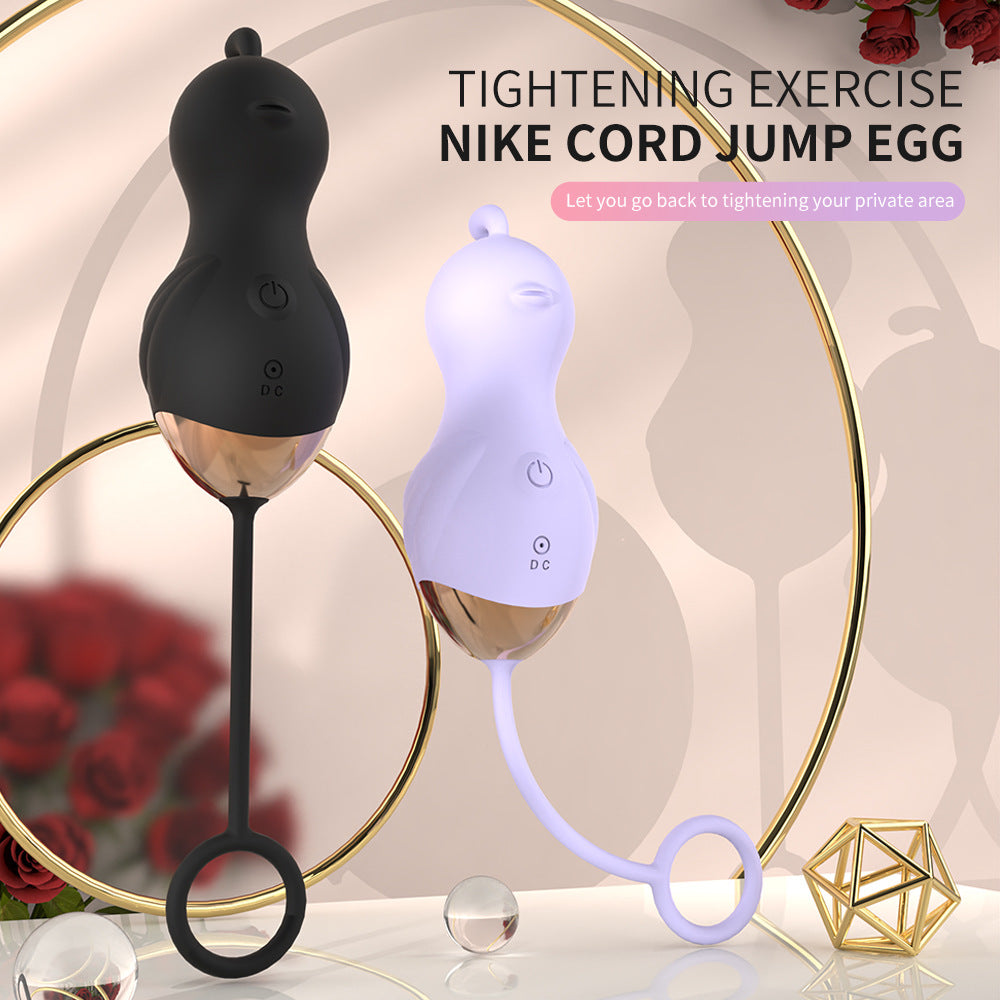 Erotic pull-out rope vibrating egg multi-frequency vibrating masturbator