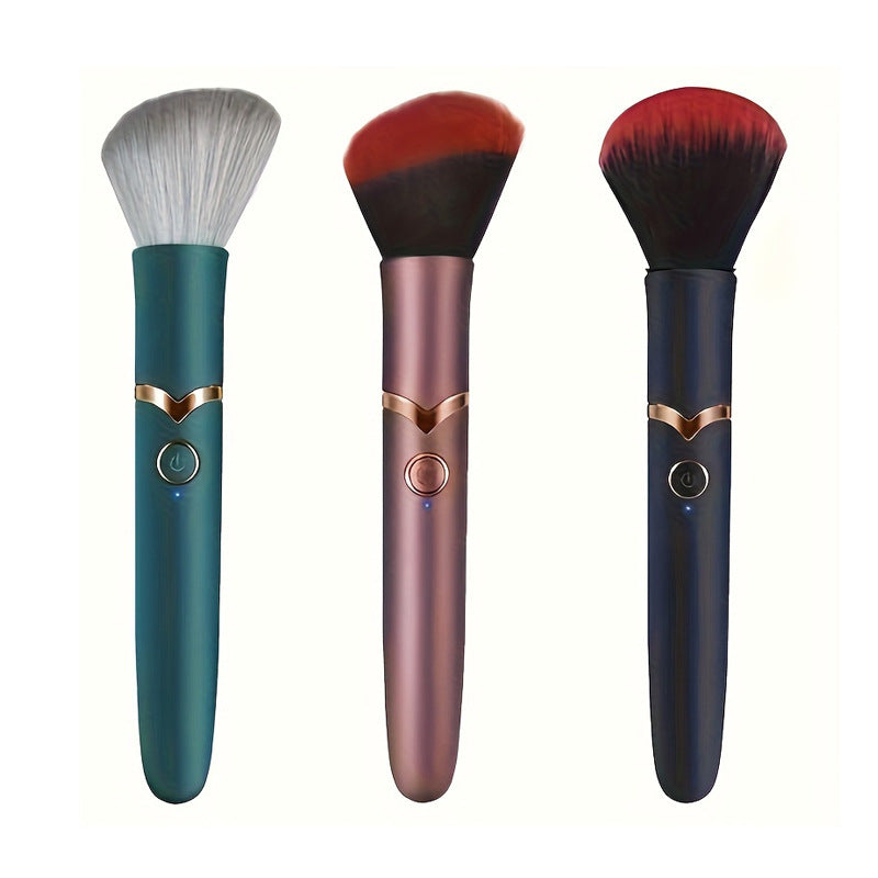 Makeup brush USB rechargeable vibrating massage mini masturbator
