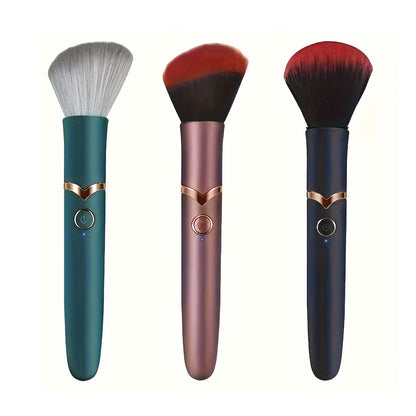 Makeup brush USB rechargeable vibrating massage mini masturbator