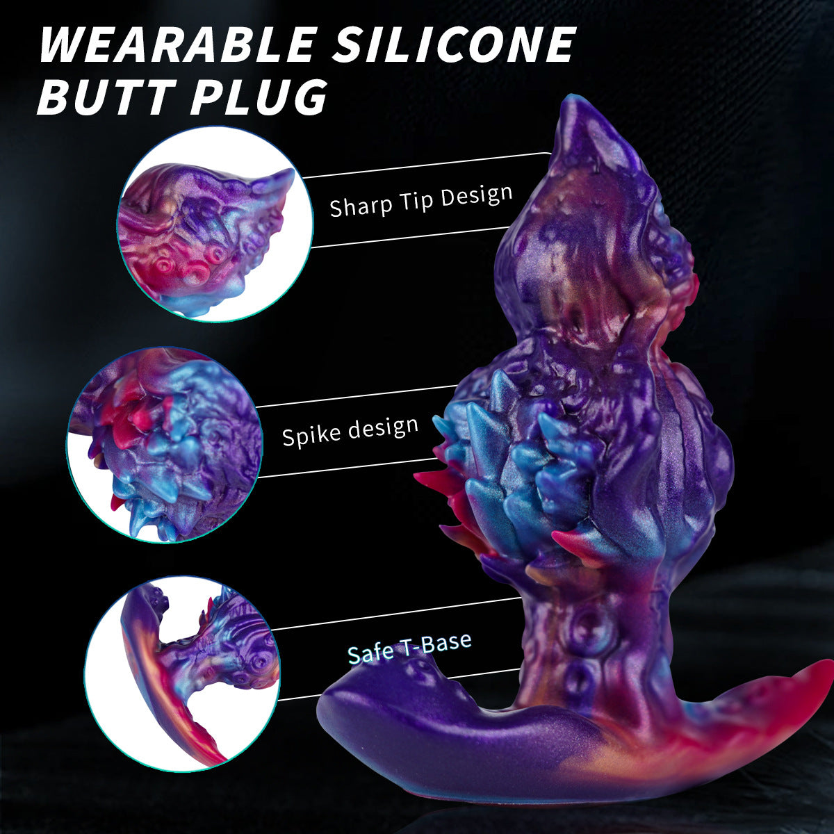 Alien Shark SM Anal Plug Realistic Dildo