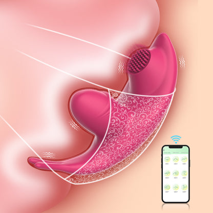 Tongue licking brush vibration wearable vibrator female masturbator