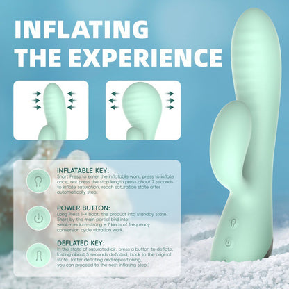 Inflatable enlarged vibrator