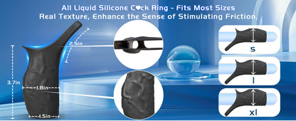 Vibrating single-ring penile sleeve