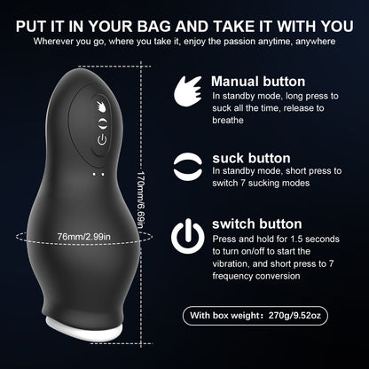 Men's Dragon Suction Masturbator