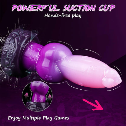 Cute dog-shaped anal plug dildo