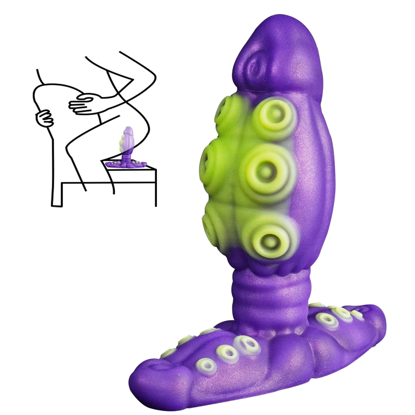Octopus Alien SM Sex Pleasure Anal Plug Dial Penis