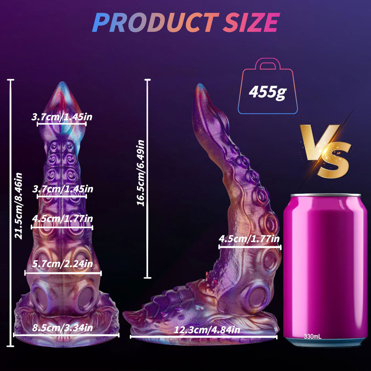 Octopus-shaped tentacles vaginal and anal dilators