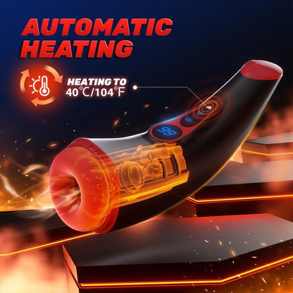Men's fully electric sucking vibration heating masturbator